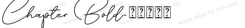 Chapter Bold字体转换